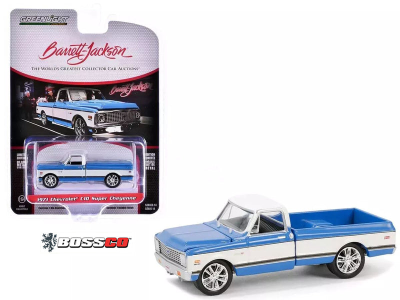 GREENLIGHT - 1971 CHEVROLET C10 SUPER CHEYENNE "BLUE & WHITE"