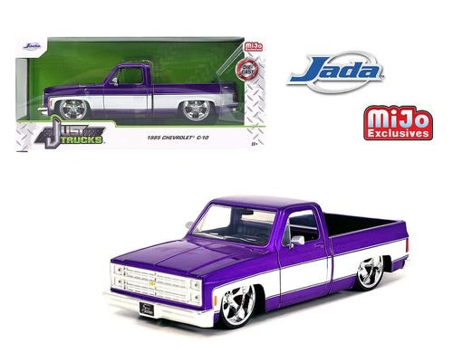 JADA - 1/24 1985 CHEVROLET C10 "PURPLE" CARTELLI WHEELS