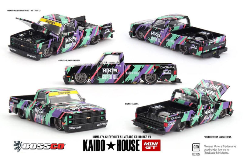 MINI GT KAIDO HOUSE CHEVROLET SILVERADO (HKS)***PRE ORDER