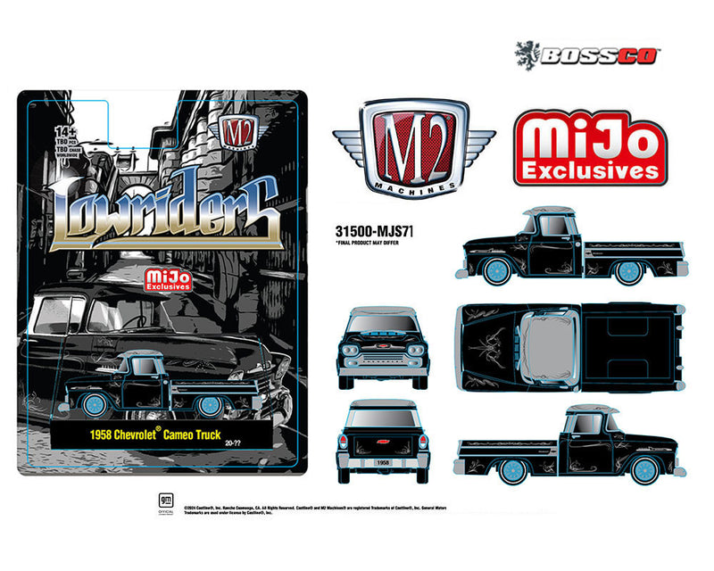 M2 '58 CHEVROLET CAMEO TRUCK LOWRIDER