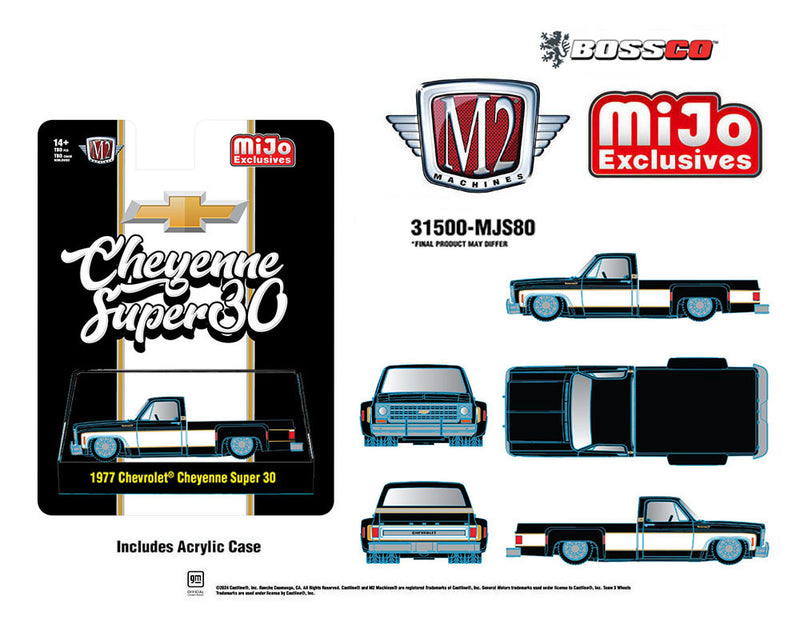 M2 '77 CHEVROLET CHEYENNE SUPER 30 "BLACK  ***PRE ORDER ***