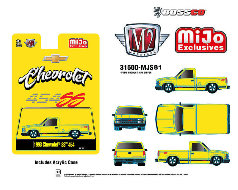 M2 '93 CHEVROLET 454 SS "YELLOW" ***PRE ORDER ***