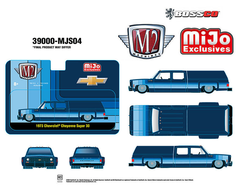 M2 '73 CHEVROLET CHEYENNE SUPER 30 DUALLY "BLUE  ***PRE ORDER ***