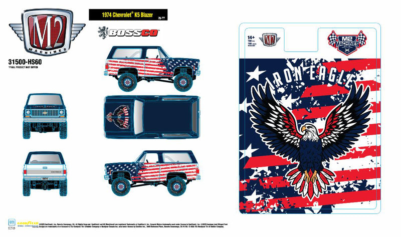 M2 '74 CHEVROLET K5 BLAZER "IRON EAGLE" ***PRE ORDER