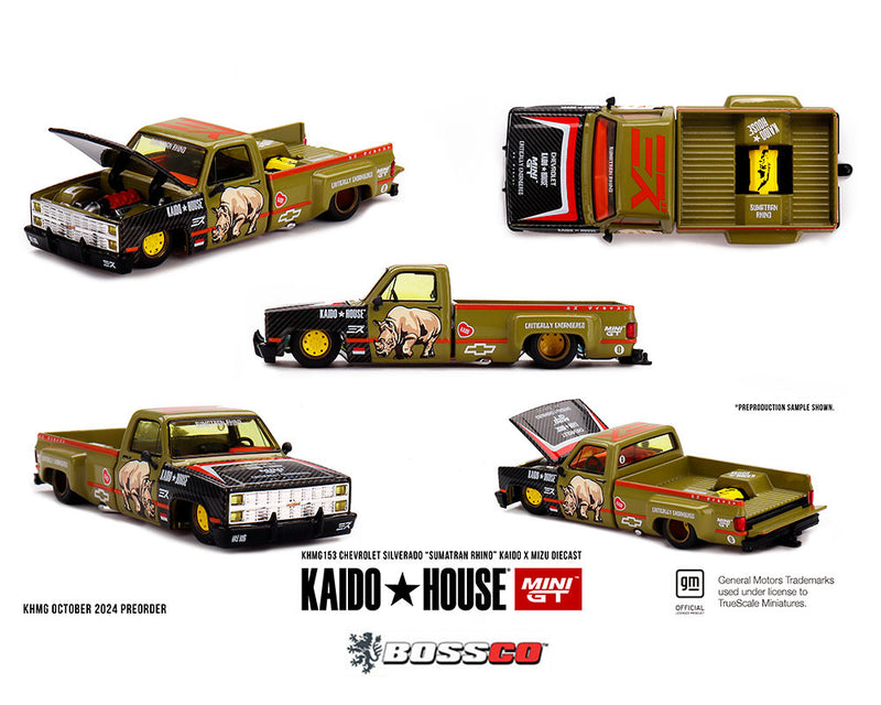 MINI GT KAIDO HOUSE CHEVROLET SILVERADO (SUMATRAN RHINO)***PRE ORDER