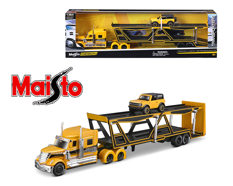 MAISTO INTERNATIONAL LONESTAR TRANSPORTER & 2021 FORD BRONCO