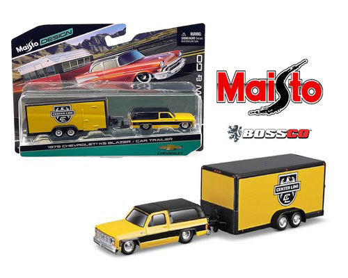 MAISTO - 1979 CHEVROLET K5 BLAZER & TRAILER "CENTER LINE"