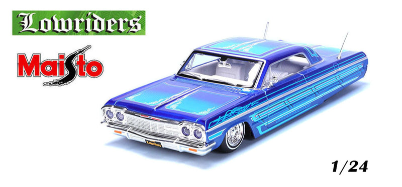 MAISTO 1/24 1964 CHEVROLET IMPALA SS LOWRIDER "BLUE"