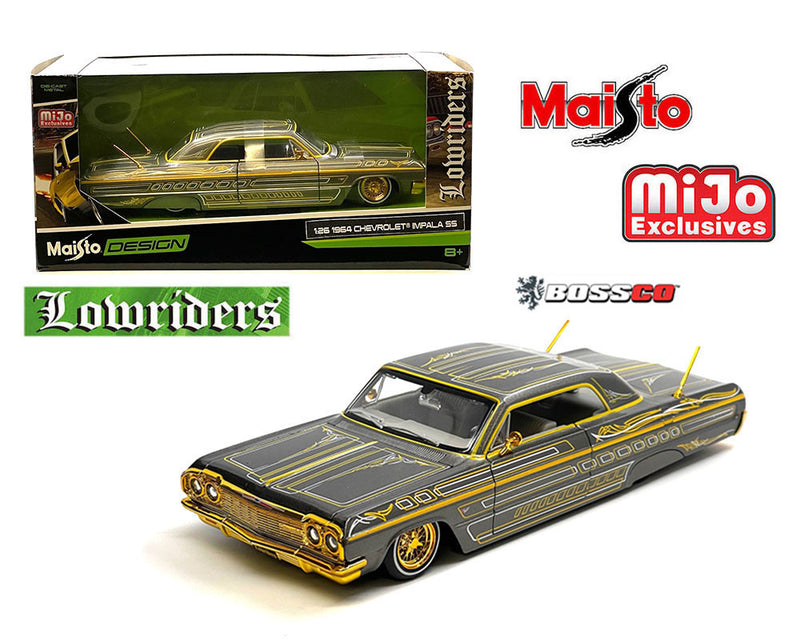 MAISTO 1/24 1964 CHEVROLET IMPALA SS LOWRIDER "GREY"